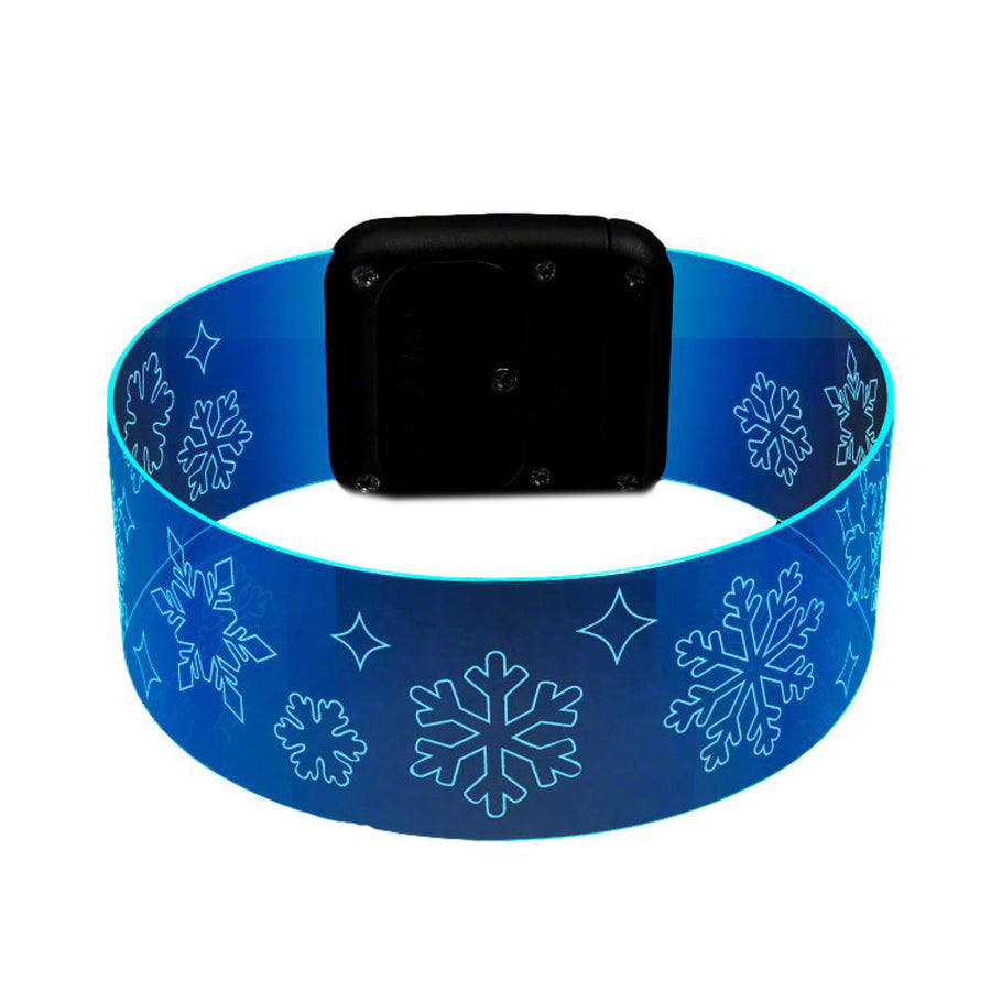 Snowflake Cosmic Blue LED Bracelets Magnetic Clasp