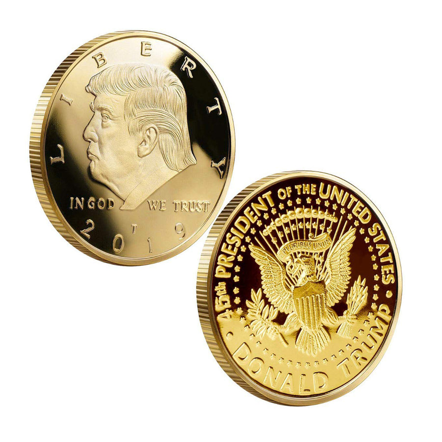 2019 Donald Trump Liberty Gold Plated Coin