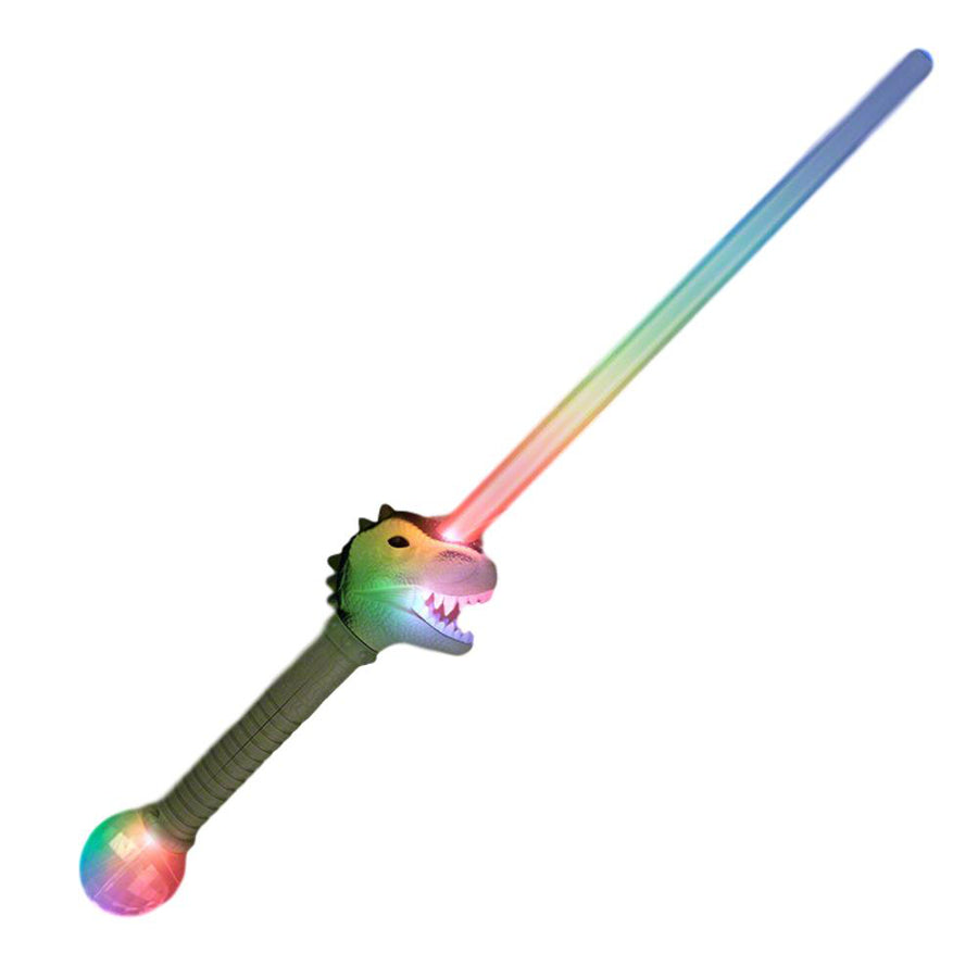 Flashing Multicolor Dinosaur Prism Sword