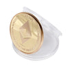 Gold Plated Ethereum Cryptocurrency Coin