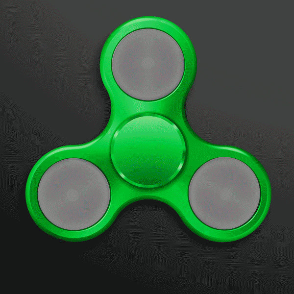 Green Metallic LED EDC Fidget Spinner