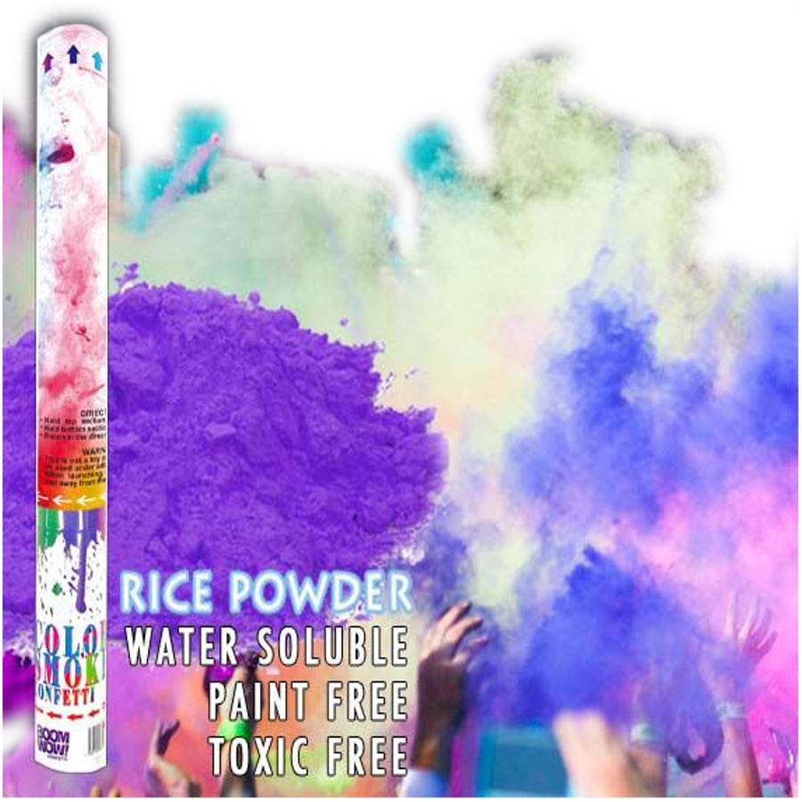 Purple Holi Powder Confetti Cannon 18 Inch