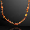 Happy Halloween Non Light Up Orange Beaded Necklaces Pack of 12