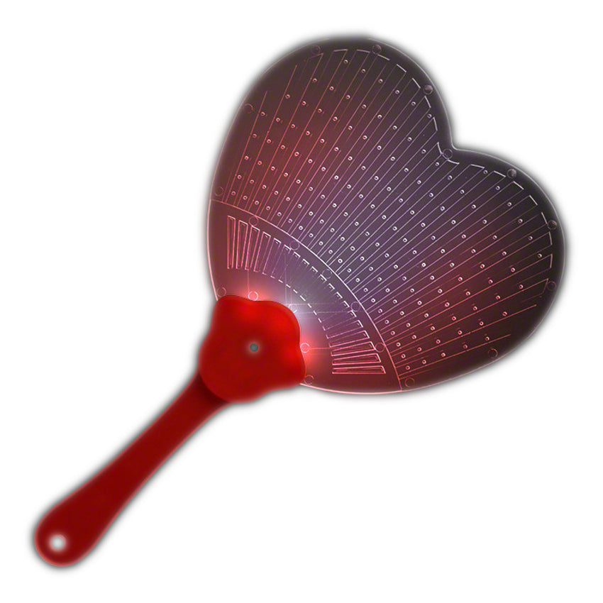 Heart Shaped  LED Hand Fan