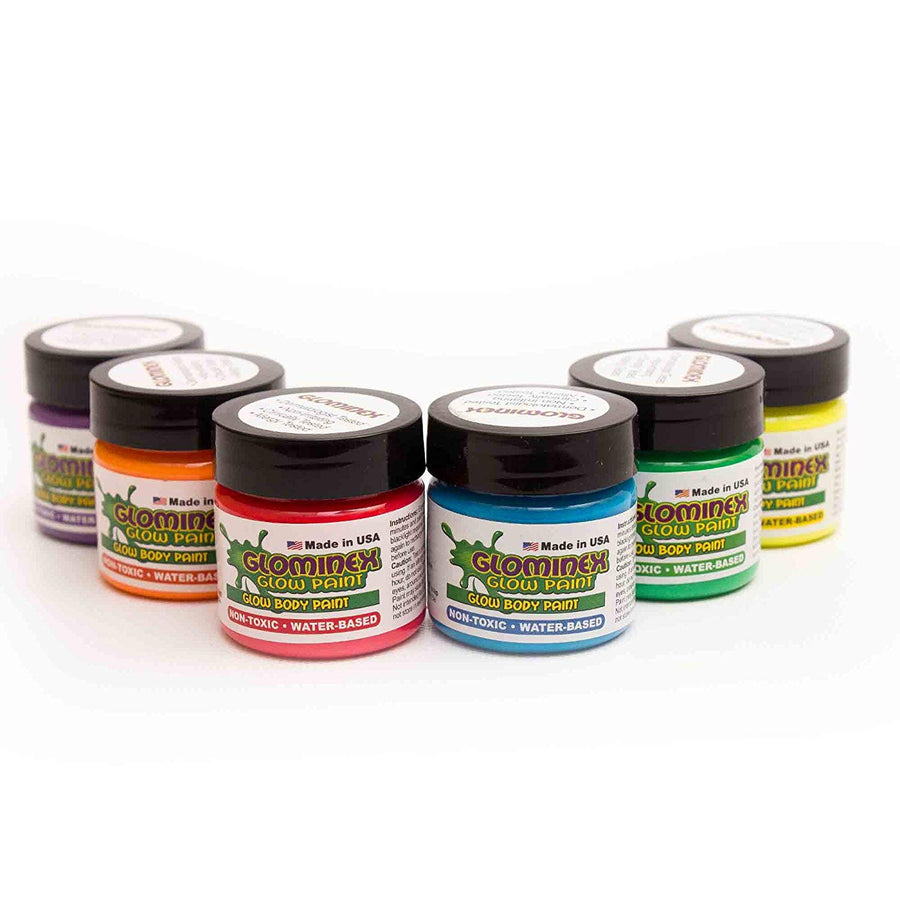 Jar Glow In The Dark Body Paint Set of 12