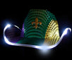 Light Up Flashing Fleur De Lis Cowboy Hat