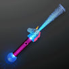 Light Up Multicolored Fiber Optic Unicorn Wand with Crystal Ball