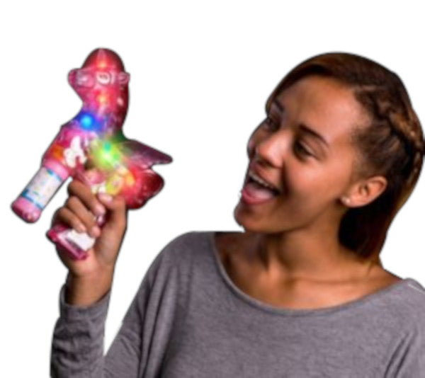 LED Light Up Unicorn Bubble Gun