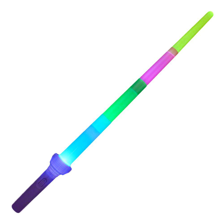 Light Up Expandable Multicolor Neon Swords