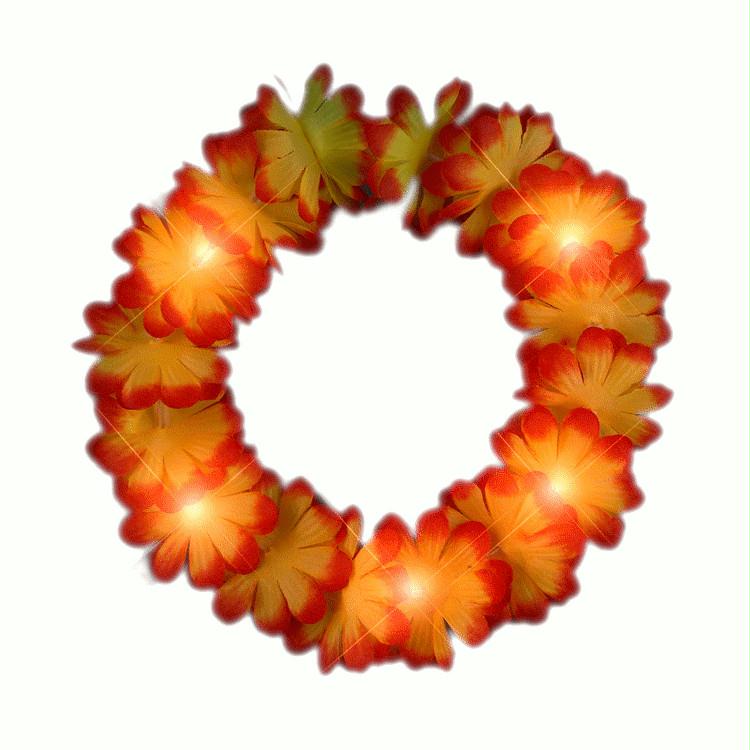 Light Up Flashing Fall Autumn Flower Crown Headband