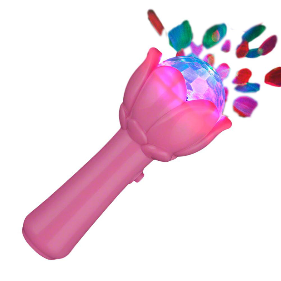 Light Up Flower Projecting Disco Wand