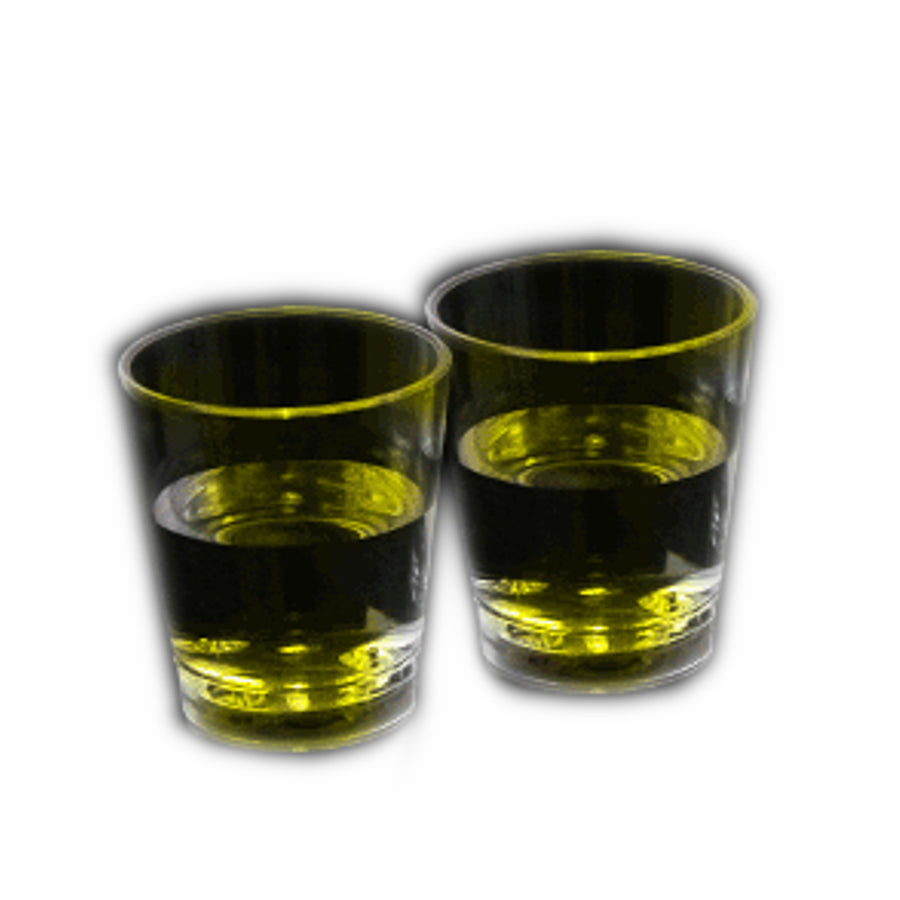 Light Up Liquid Activated Acrylic Shot Glass Yellow