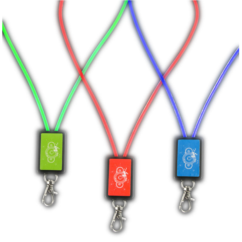 Assorted Light Up Luminous Lanyard Pack of 6