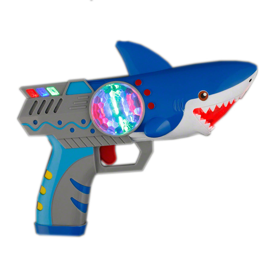 Light Up Spinning Shark Prism Gun No Sound