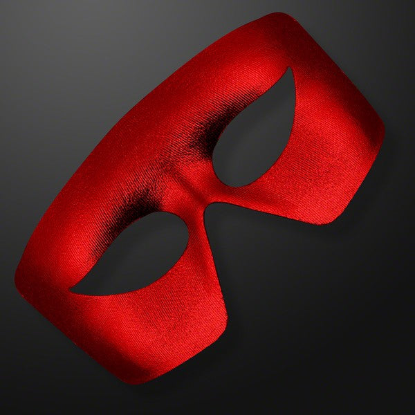 Masquerade Red Unlit Metallic Mask Mardi Gras