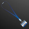 Bright Blue Light Up Neon Lanyard for VIP Tradeshow Concerts Festivals