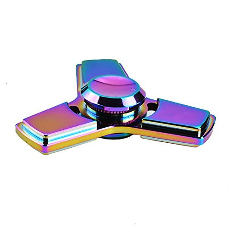 Rainbow Chameleon Nuclear Sign Metal EDC Fidget Spinner