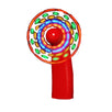 Portable Light Up Mini Cooling Fan with Red Handle Battery Operated for Hot Weather