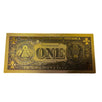 Premium Replica 1 Dollar Paper Money Bill 24k Gold Plated Fake Currency Banknote Art Commemorative Collectible Holiday Decoration