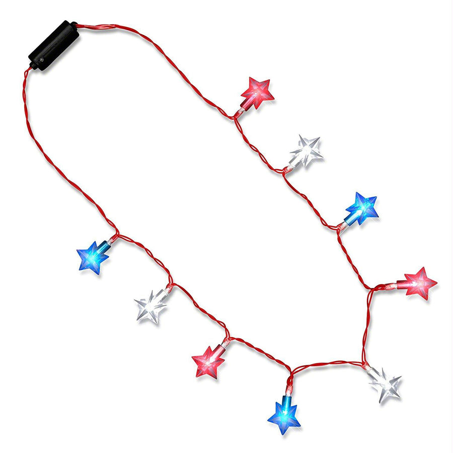 Patriotic Star String Lights Necklace