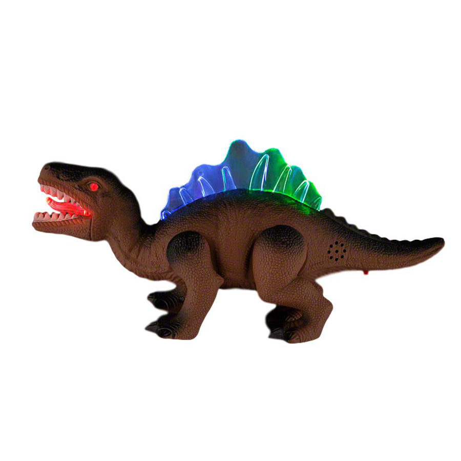 Realistic Musical T Rex Light Up Crawling Dinosaur Brown