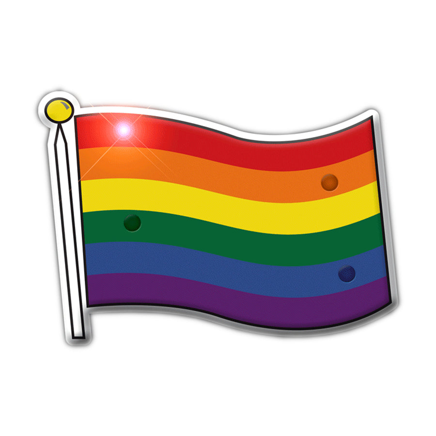 Rainbow Pride Flag Light Up Pin