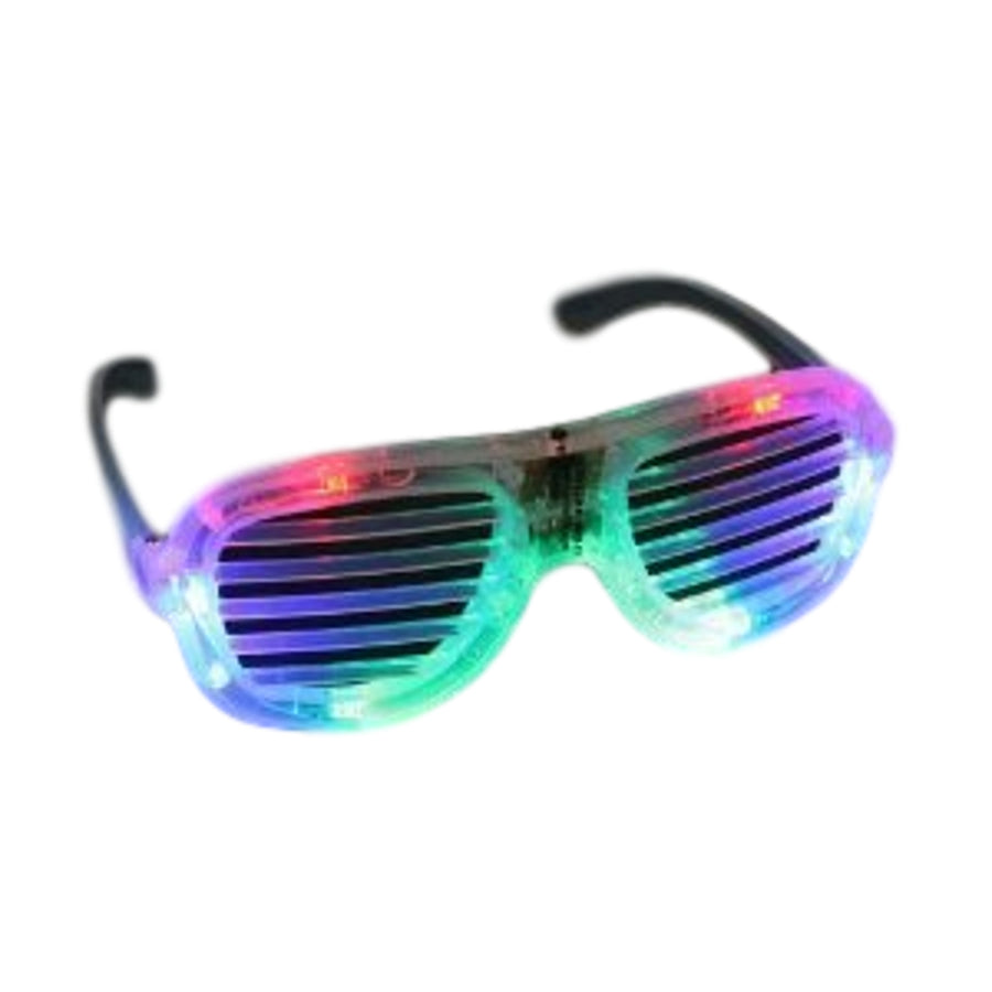 Multicolor Slotted Rock Star Shutter Sunglasses Pack of 6