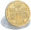 Trump Temple Jewish Jerusalem Gold Plated Coins