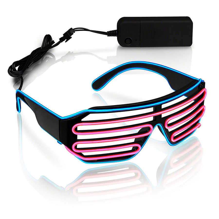 Ultra Electro Luminescent Sunglasses Blue and Pink