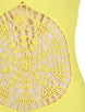 Crochet Front Hollow Out Yellow One Piece Swimsuit