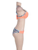 Tangerine Padded Gather Push-up Sexy Bikini Set