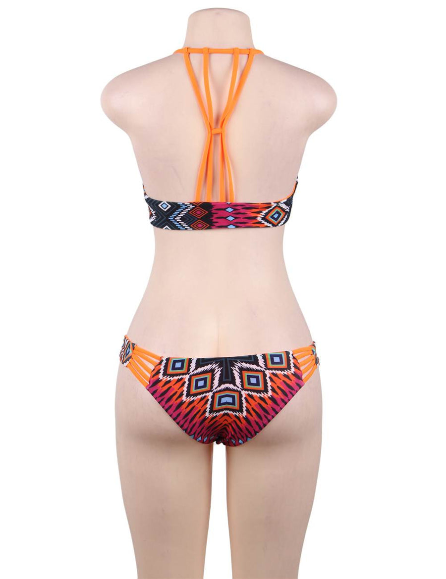 Fashion Geometric Print Sexy Summer Women's Bikini Set