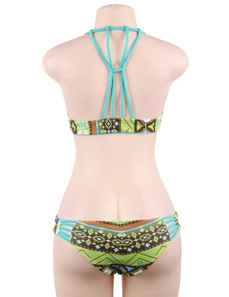 Fashion Geometric Print Sexy Summer Women's Bikini Set