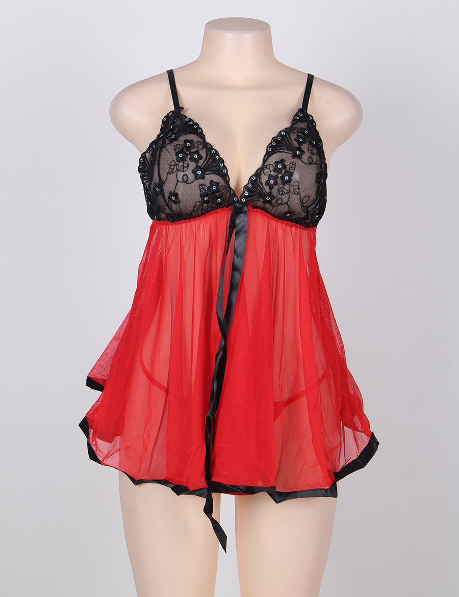 Plus Size Melody Babydoll Set