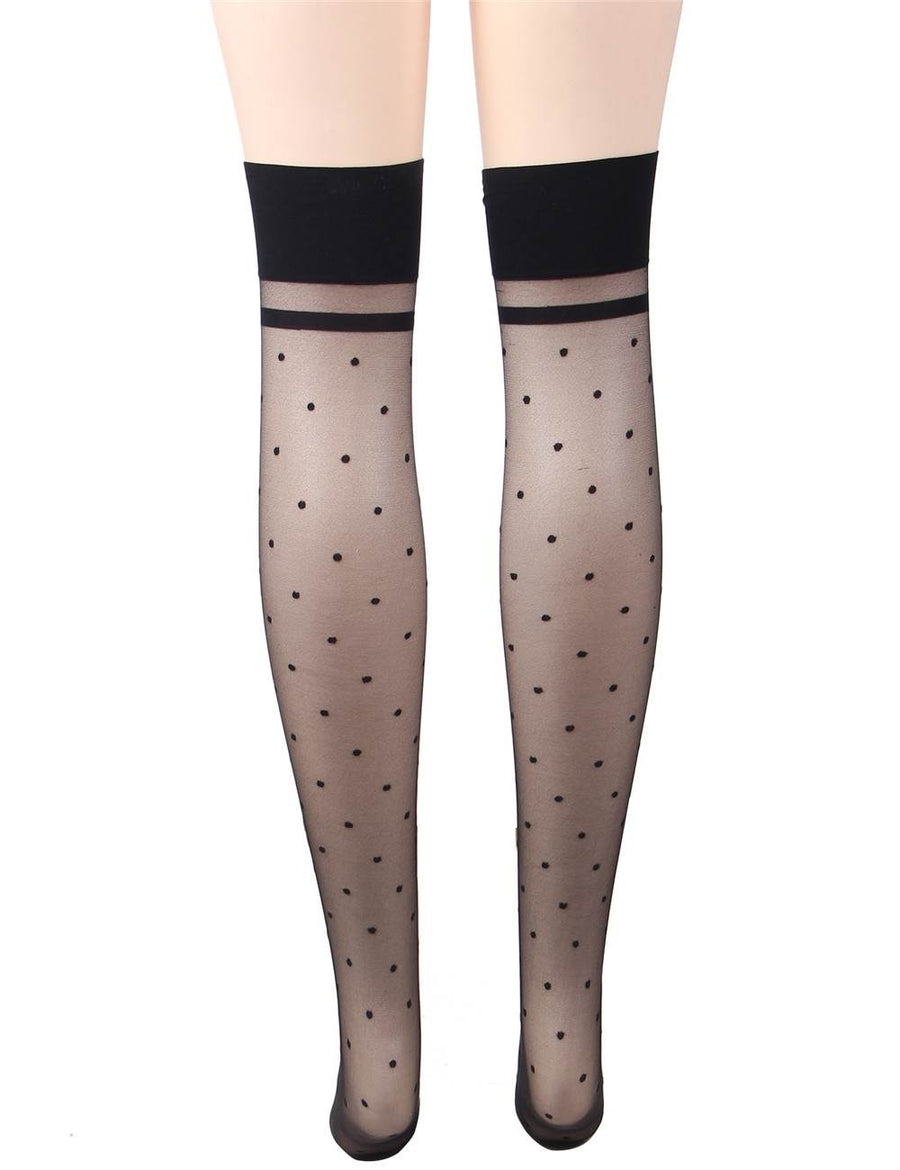 Jacquard Bow tie Stockings