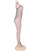 Plus Size Stretch Fishnet Crotchless Bowknot Bodystockings