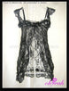 Black Floral Lace Ladylove Babydoll