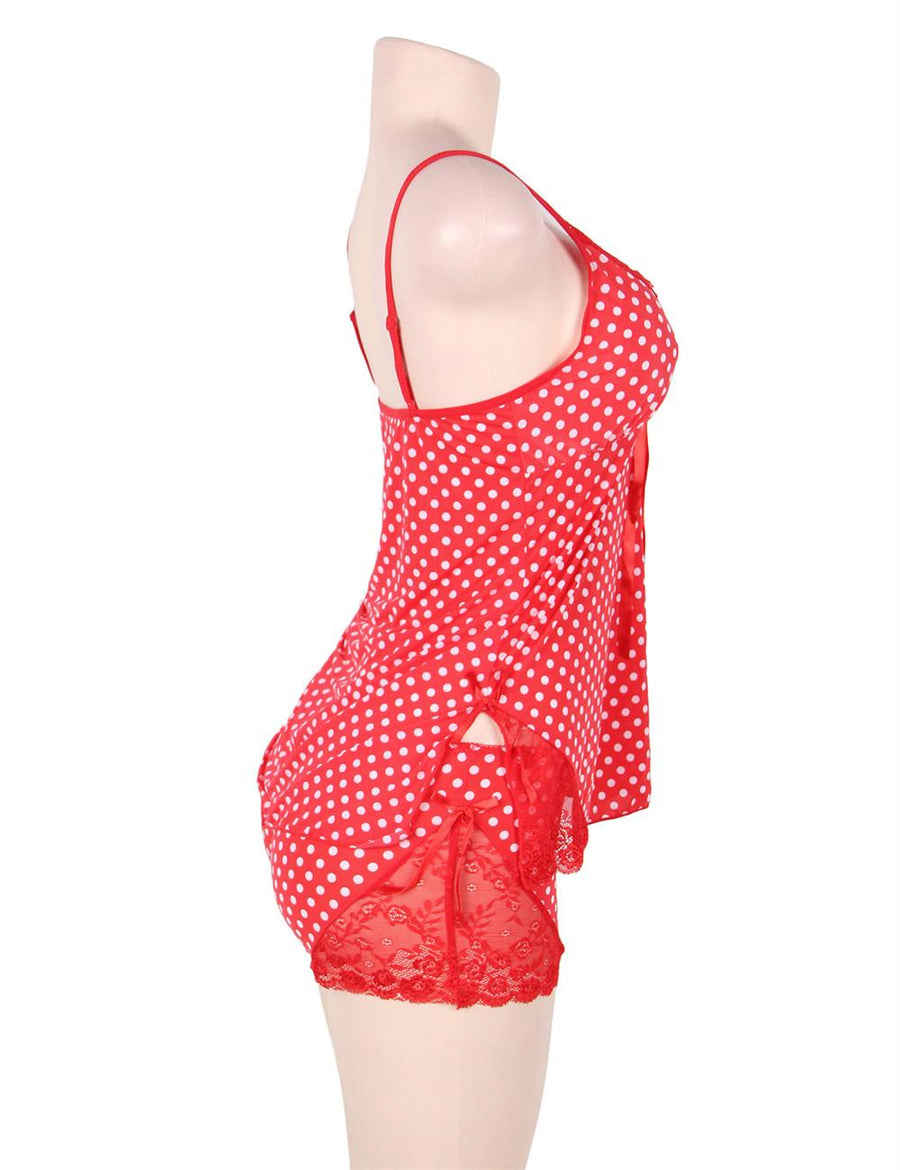 Sweet Sexy Red Polka Dots Babydoll