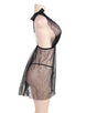 Seduction Black Mesh Babydoll with G-string