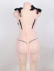 Seduction Pink Mesh Babydoll with G-string