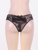 Open Crotch Black Lace Panty