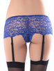 Crotchless Lace Garter Short