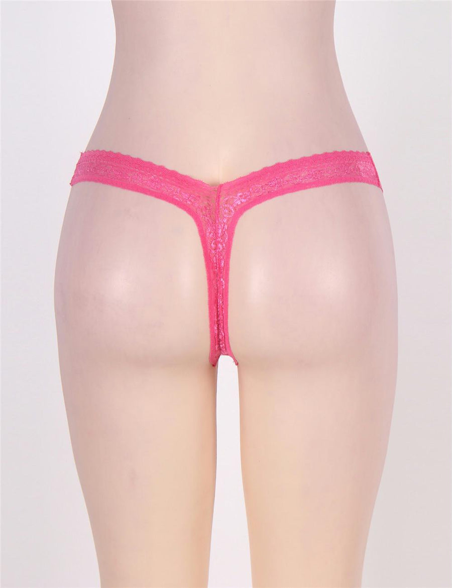 Flower Lace Pink Sexy Panty