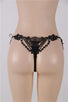 Sexy Black Embroidered & Beaded Lady Panty