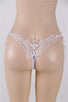 Sexy Embroidered & Beaded Lady White Panty