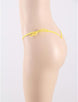 Yellow Sexy Crochless G-String