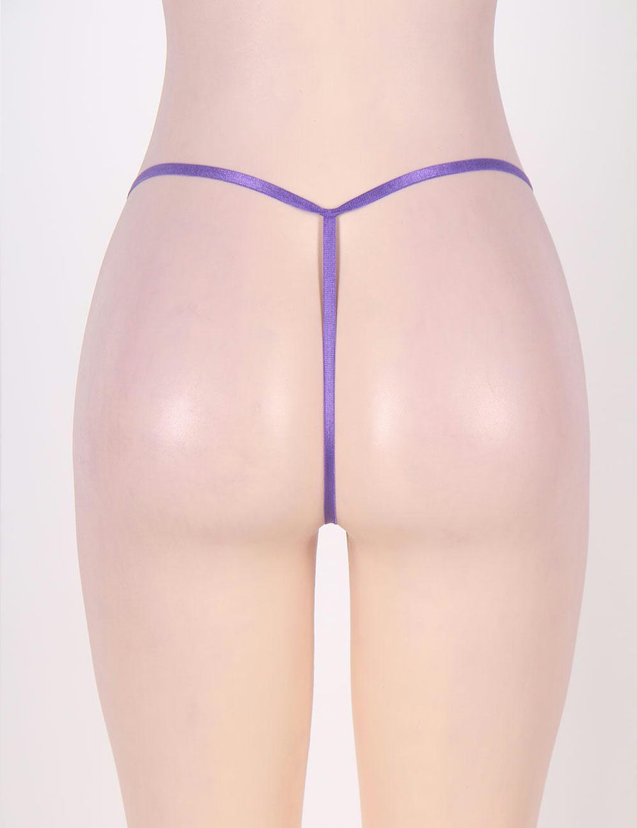 Sexy Purple Lace G-string