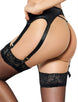 Black Panty With Garter Straps