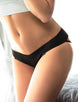 Black Hollowed Out Ladies' Panty