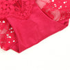 High Quality Wine Red Sexy Floral Lace Panty